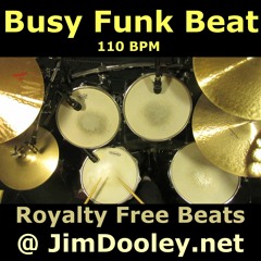 Drum Loop - Busy Funk Beat 110 BPM