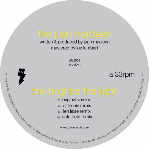 The Juan Maclean – The Brighter The Light (Octo Octa Remix)