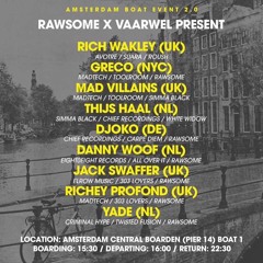 JSRP Live From Rawsome X Vaarwel ADE Boat Party.