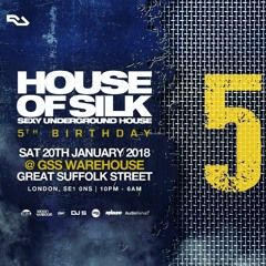 House of Silk (Part 20) Promo Mix  by DJ  S - 5th Birthday @ GSS Warehouse - Sat 20th Jan 2018