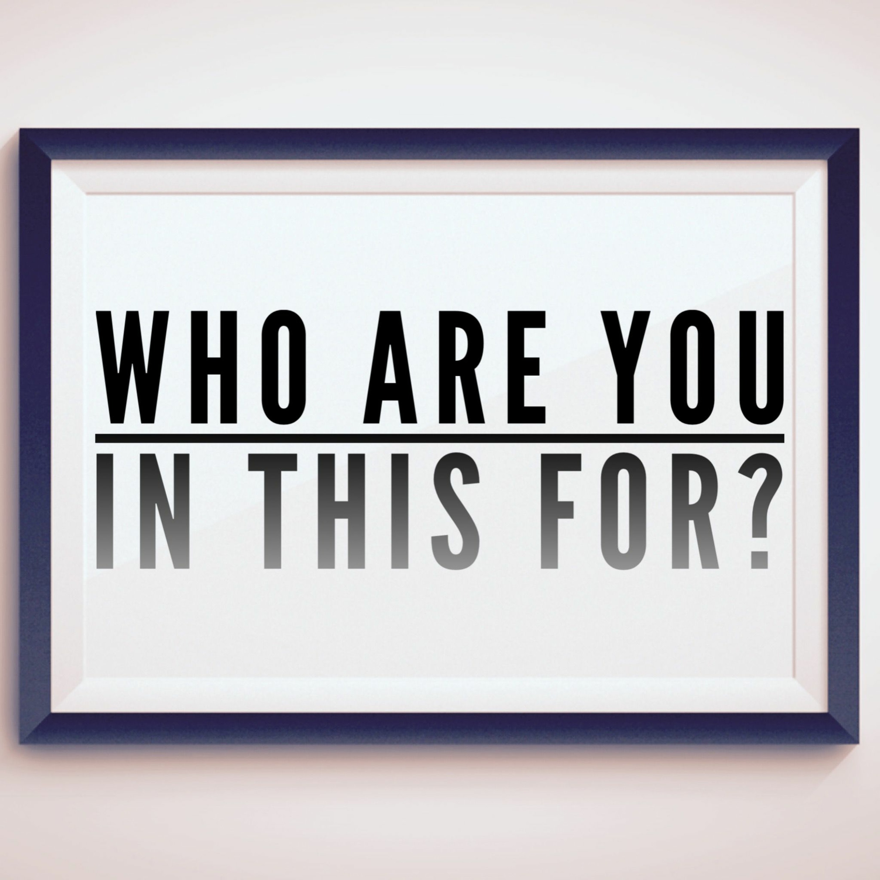 11/12/17 AM - Who Are You In This For? episode artwork
