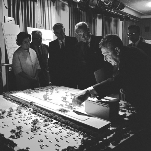 President Johnson asks Architect Gordon Bunshaft to Add Oval Office to LBJ Library Plans