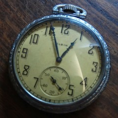 ELGIN deco style pocket watch, 1922