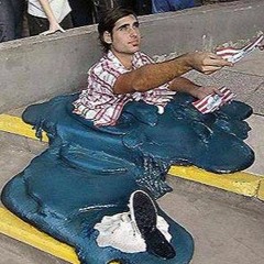 Spread Thin On Sidewalk