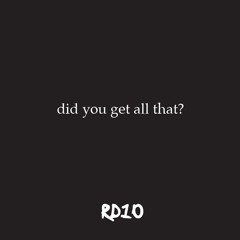 did you get all that? (the chinese food order)