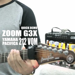 Yamaha Pacifica 212 VQM + Zoom G3X Quick Demo - Metal