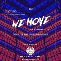 We Move 15 • Live From Red Bull Studios New York ft. Suzi Analogue + B.Cool-Aid