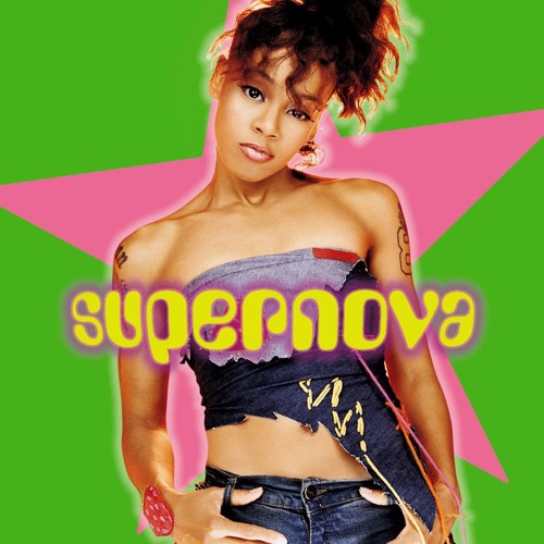 当時物　希少　TLC Left Eye Supernova 告知B2ポスター Stream Lisa 