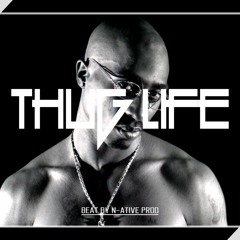 "THUG LIFE" 90s Rap Old School Hip Hop Beat Instrumental | Thug Life Type Beat