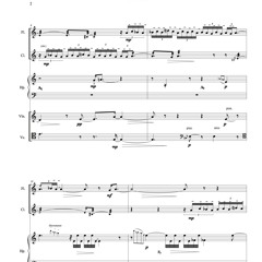 Altitudes Extract (2015): for flute, clarinet B, harp, violin and cello