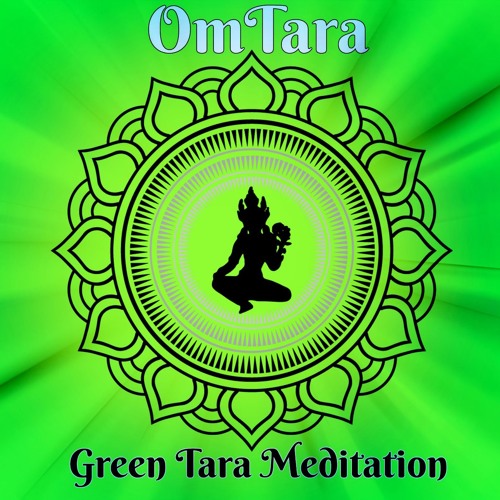 画材 Meditation Green Green Tara Meditating