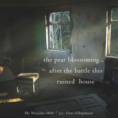 the pear blossoming…   after  the battle this ruined  house (Naviarhaiku 204)
