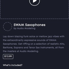 SWAM Engine Saxophone First Take