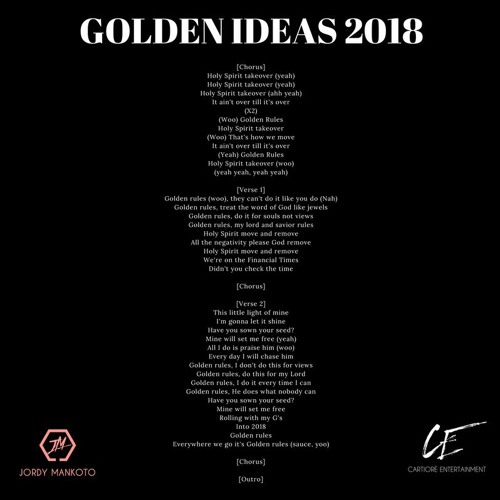 Golden Ideas 2018 [Prod. By BLAKK@]