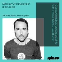 Crosstown Rebels presents Spirits - 2nd December 2017