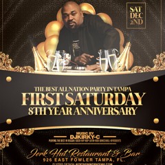 "1ST SATURDAY" "8TH YEAR ANNIVERSARY" @THE JERK HUT