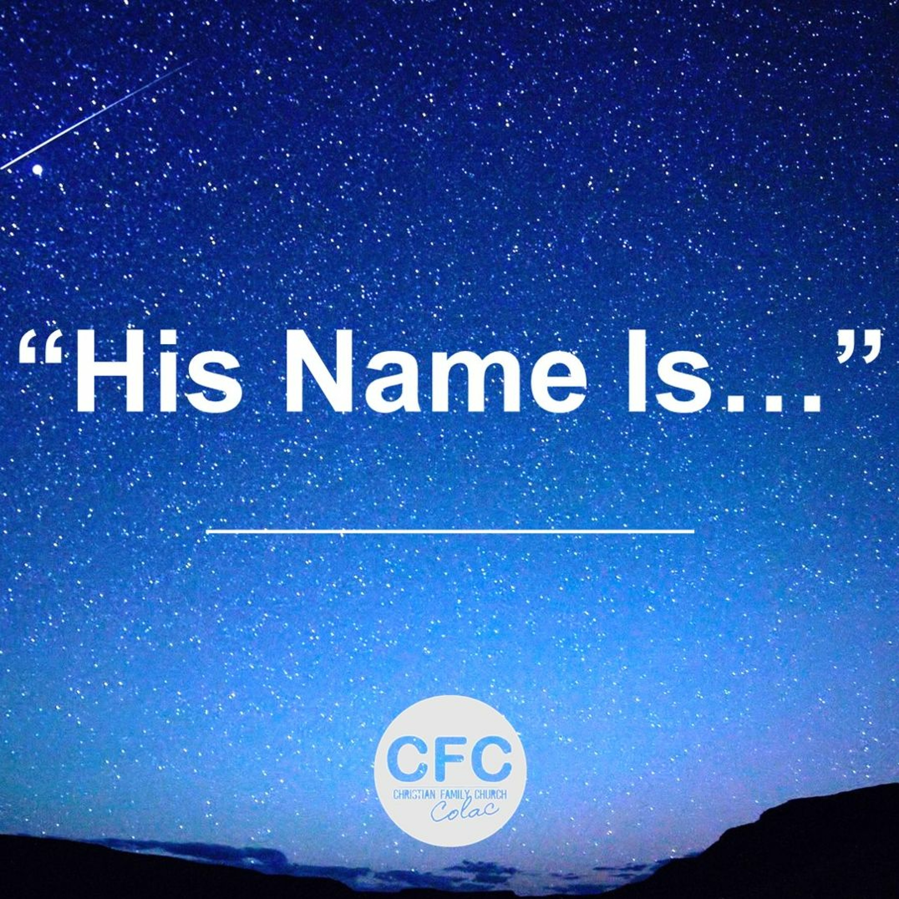 His Name Is... 'Immanuel' God With Us - De Hill - 3 Dec 2017 episode artwork