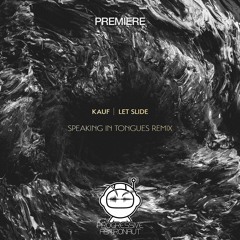 PREMIERE: Kauf - Let Slide (Speaking in Tongues Remix) [One Half]