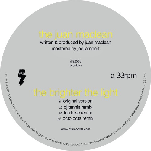 The Juan Maclean - The Brighter The Light