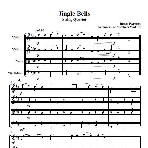 Stream Jingle Bells String Quartet by Abraham Maduro Listen online