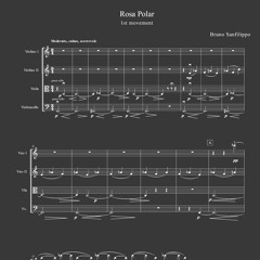 Rosa Polar, for String Quartet · 1st movement