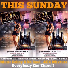 SOUL SUNDAY 10/12/17 [LIVE AUDIO]