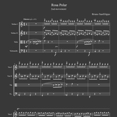 Rosa Polar, for String Quartet · 2nd movement
