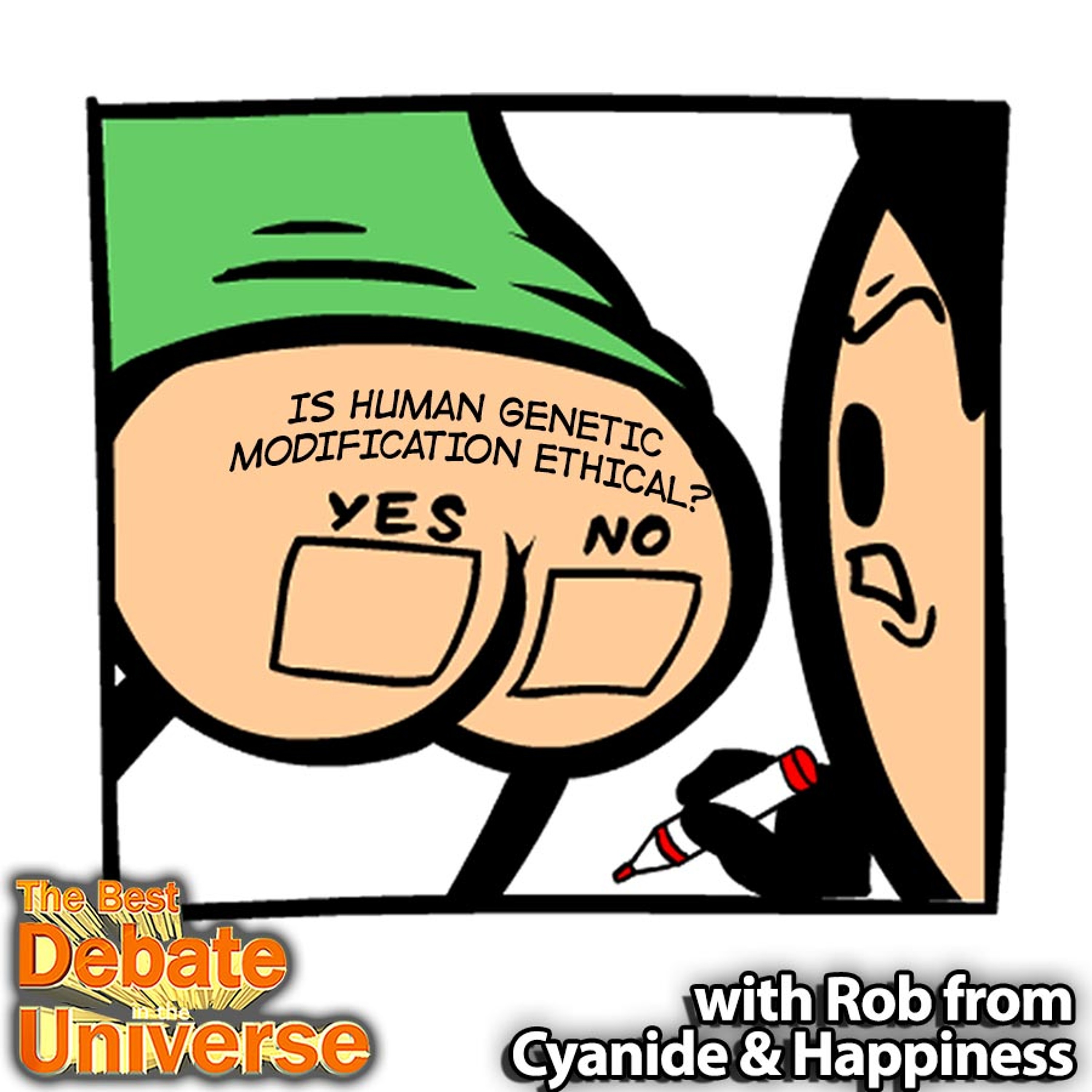 #79 - Is human genetic modification ethical, Rob DenBleyker, Rucka, Mikey Bolts episode artwork