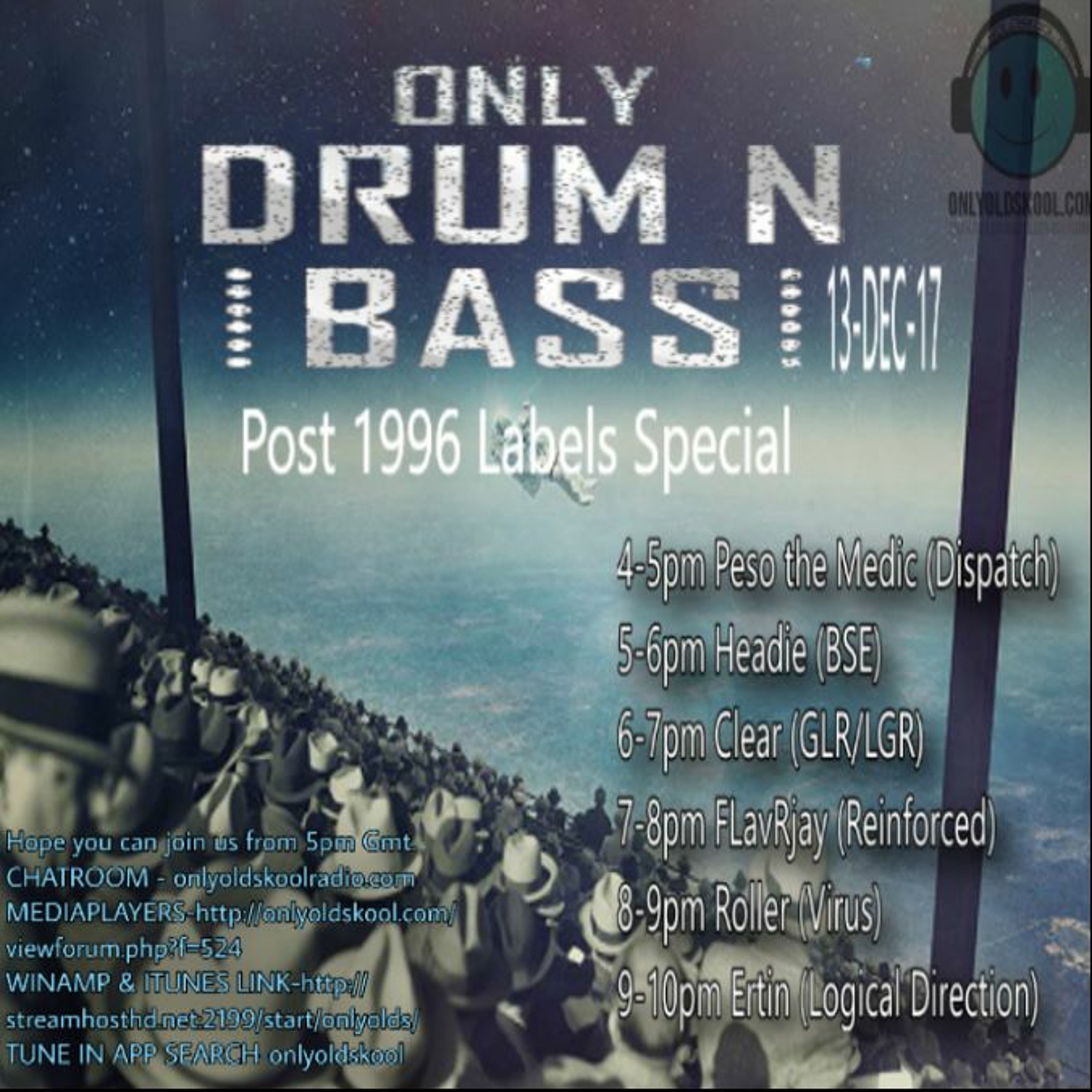 Only Drum n Bass with FLavRjay 96+ Labels Special. Reinforced Records 13-Dec-17 episode artwork