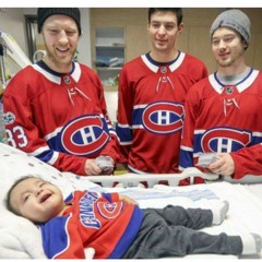 The Montreal Canadiens visits Baby Samuel