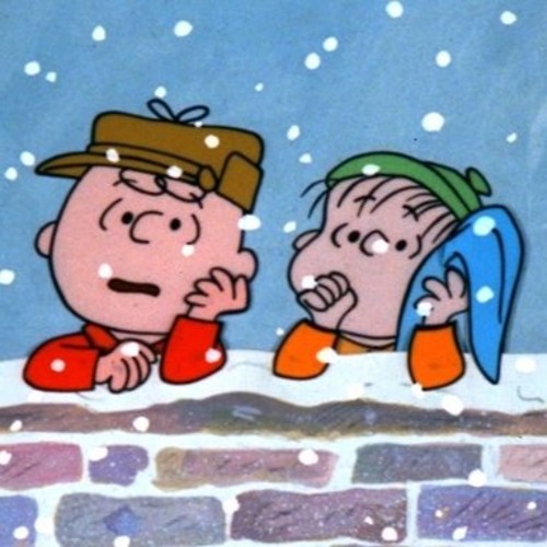 Charlie brown christmas time fabric