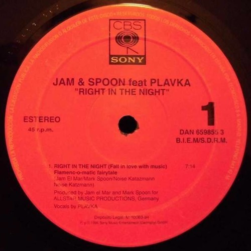 Jam & Spoon Vs. 2NICA - Right In The Night(MiRo  Remix)