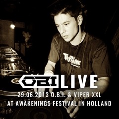 O.B.I. & ViperXXL Live 29.06.2013 at Awakenings Festival in Holland