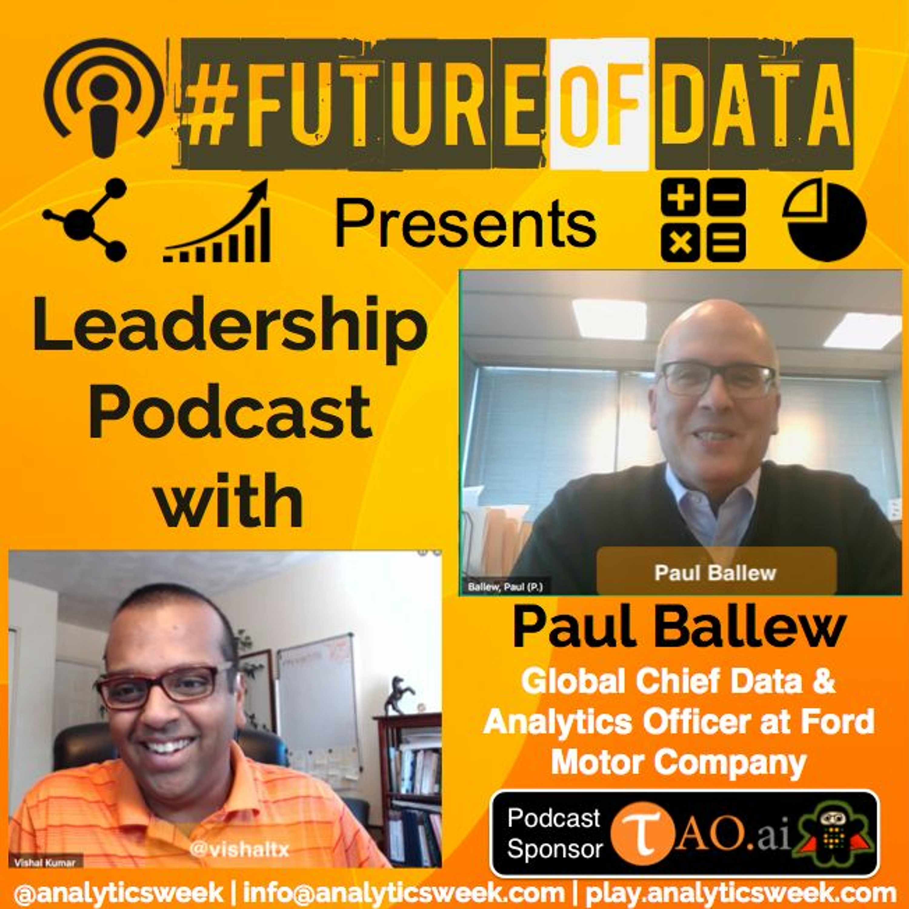 Paul Ballew(@Ford) on running global data science group #FutureOfData #Podcast
