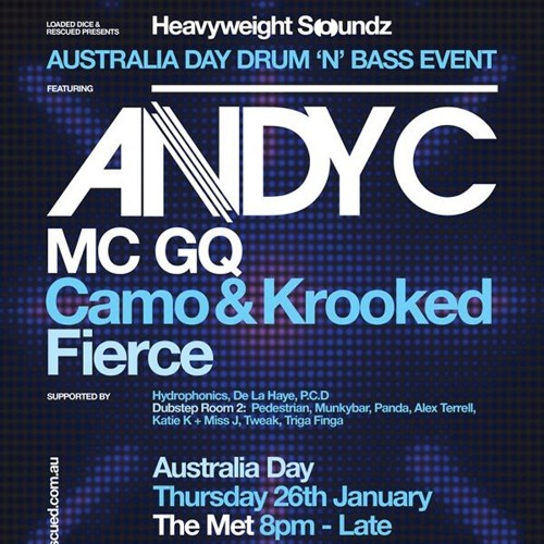 Fierce at Rescued (Heavyweight Soundz) @ The Met, Bisbane - 26.01.12