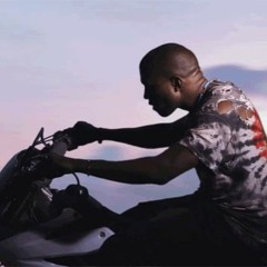 Kanye starts his Motorbike