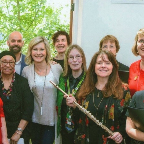 Olivia Newton John Choir Having Fun Jingle Bells