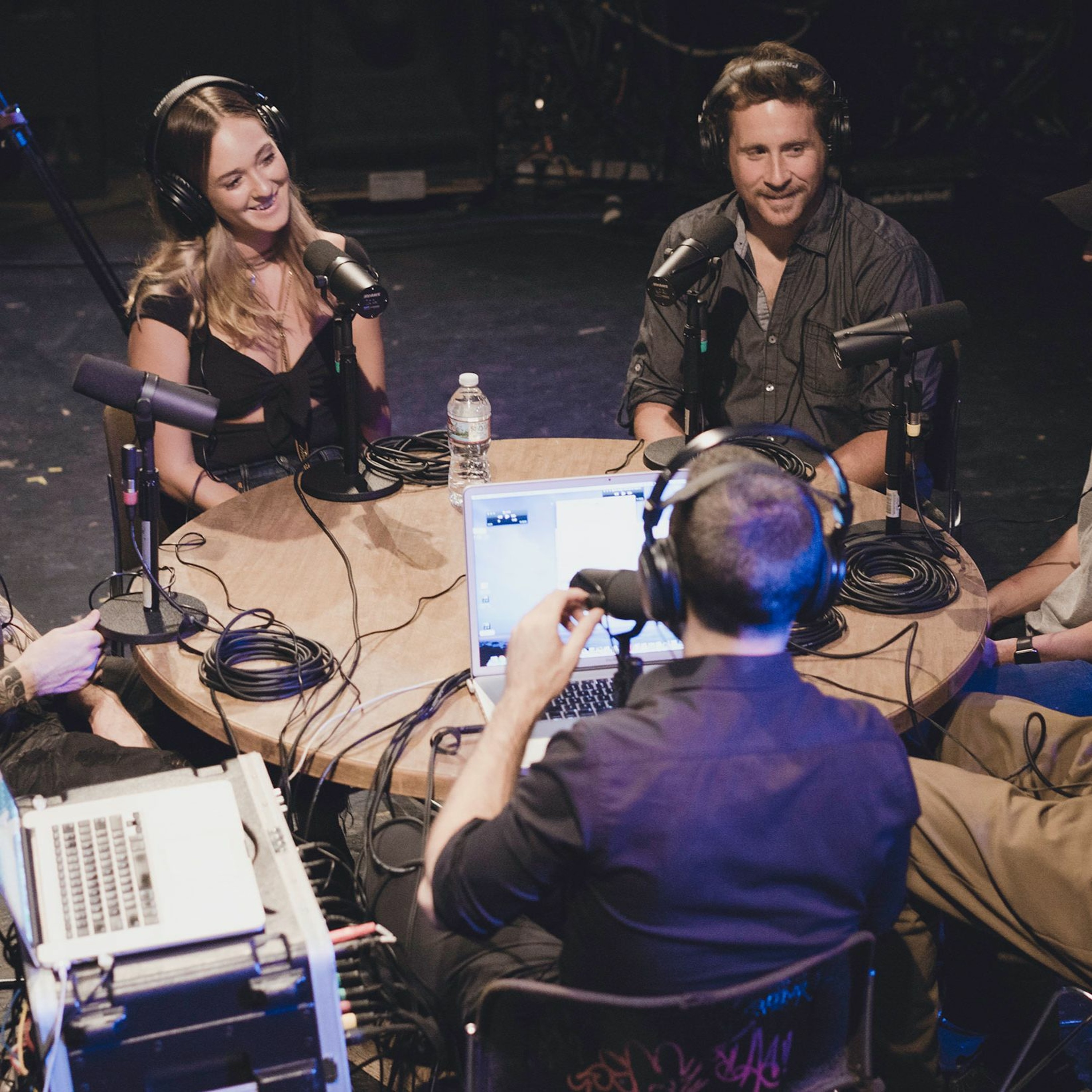 Onstage with Jim and Tom