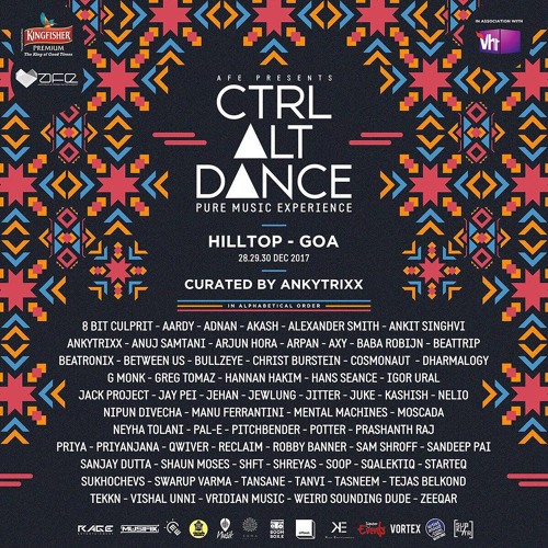 Vishal Unni @ Hilltop, Goa / CTRL ALT DANCE • 2017