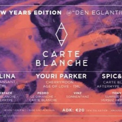 Pedro De La Rossa @ Carte blanche new year 2018 Clossing set 07u00 - 8u30