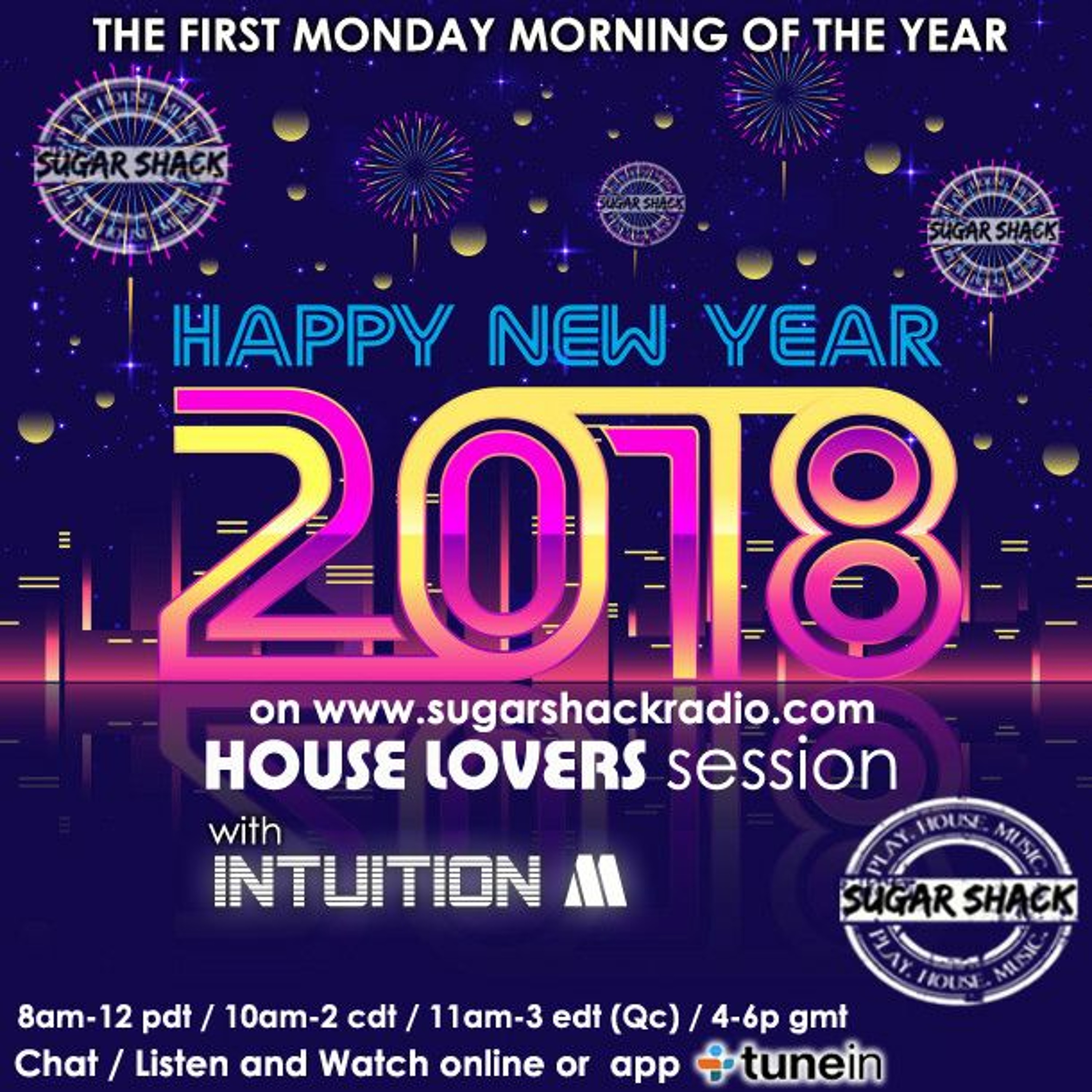 Sugar Shack radio - Happy New Year HOUSE LOVERS session episode # 61 - Intuition M live episode artwork