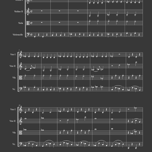 Rosa Polar, for String Quartet · 5th movement