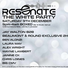 Alex Wright @ Resonate The White Party - BOXED Leicester 09.12.2017