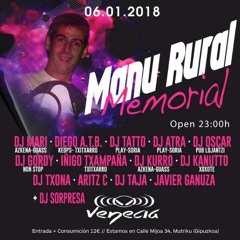 DJ GORDY - MEMORIAL MANU RURAL - SESSION EN DIRECTO - VENECIA - SABADO 6 DE ENERO 2018