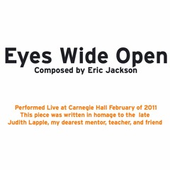 Eyes Wide Open (Live at Carnegie Hall)
