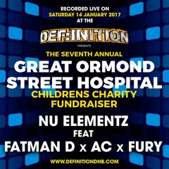 Nu Elementz, Fatman D, ACMC + Fury : Great Ormond Street Hospital Fundraiser 2017