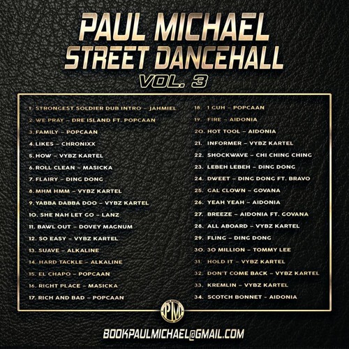 PAUL MICHAEL ☆ STREET DANCEHALL VOL 3 MIX