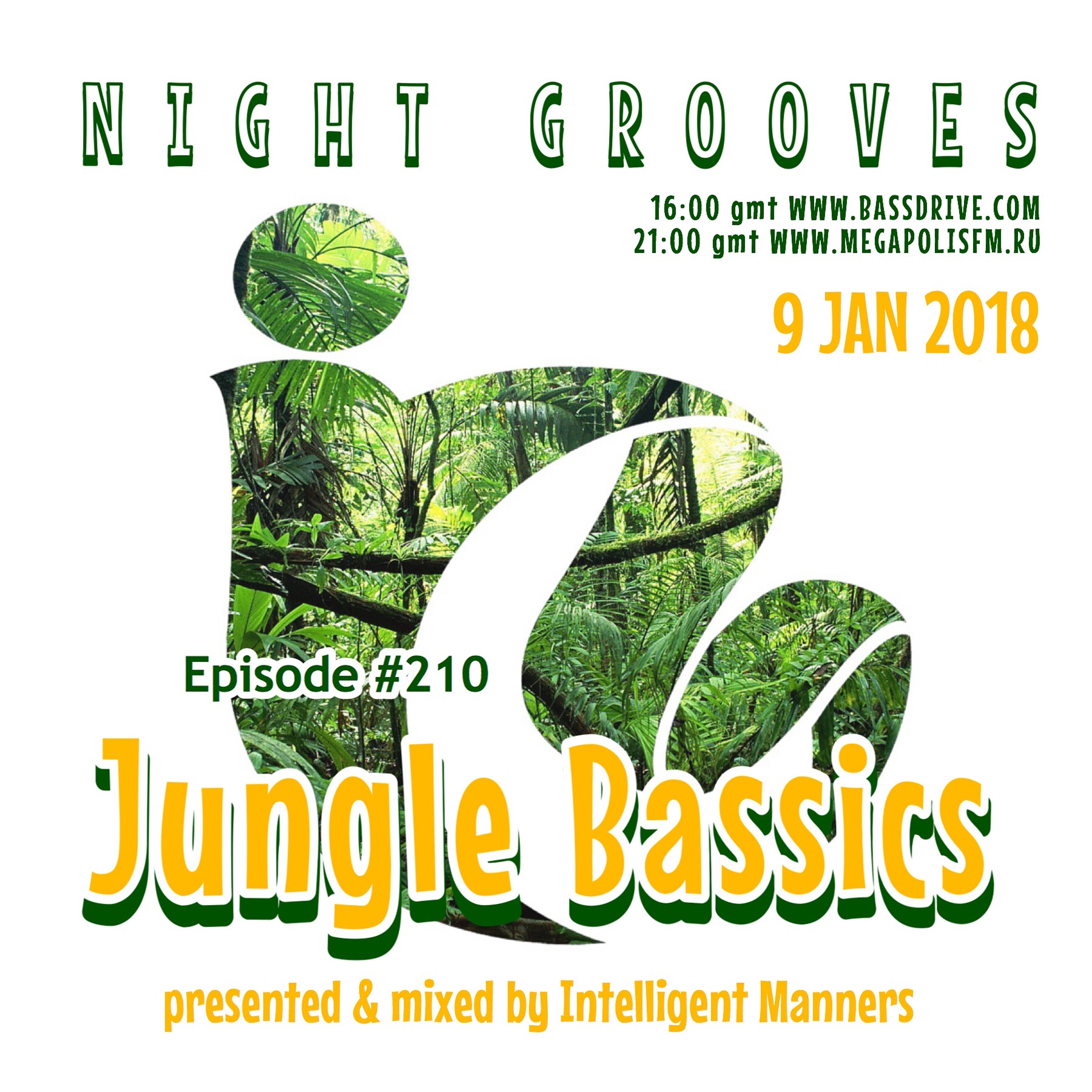 Intelligent Manners - Night Grooves #210 - "Jungle Bassics mix" (09.01.2018) episode artwork