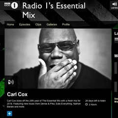 Carl Cox playing TomCole - What You Want on Radio 1 Essential Mix