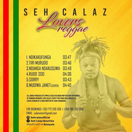 Seh Calaz - Ndanga Ndakusuwa (Lovers Reggae 2018) Cymplex Solid Records